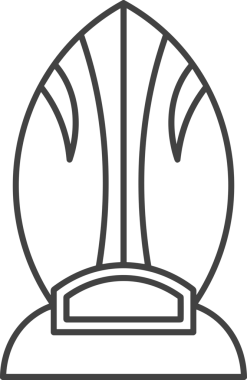 Kazanan Siyah ve Beyaz Logo Simgesi Markalaşma ve Tasarım için PNG Biçiminde