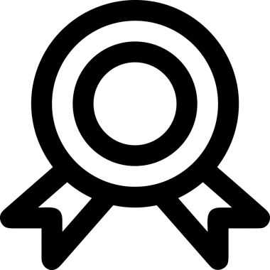 Kazanan Siyah ve Beyaz Logo Simgesi Markalaşma ve Tasarım için PNG Biçiminde