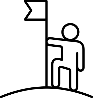 Kazanan Siyah ve Beyaz Logo Simgesi Markalaşma ve Tasarım için PNG Biçiminde