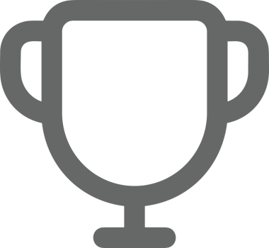 Kazanan Siyah ve Beyaz Logo Simgesi Markalaşma ve Tasarım için PNG Biçiminde