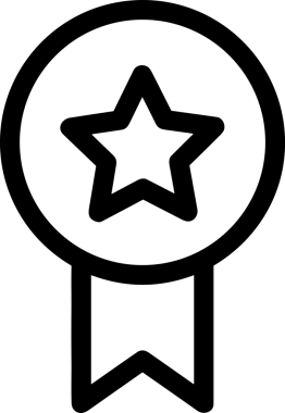 Kazanan Siyah ve Beyaz Logo Simgesi Markalaşma ve Tasarım için PNG Biçiminde