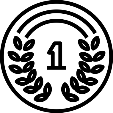 Kazanan Siyah ve Beyaz Logo Simgesi Markalaşma ve Tasarım için PNG Biçiminde