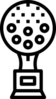 Kazanan Siyah ve Beyaz Logo Simgesi Markalaşma ve Tasarım için PNG Biçiminde