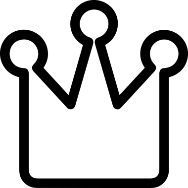 Kazanan Siyah ve Beyaz Logo Simgesi Markalaşma ve Tasarım için PNG Biçiminde