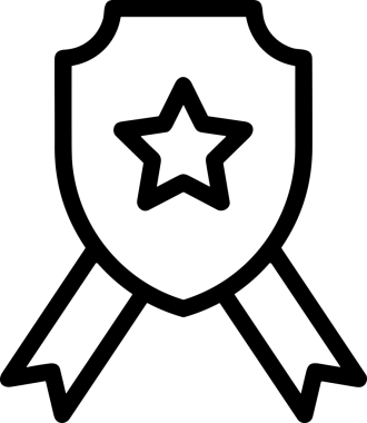 Kazanan Siyah ve Beyaz Logo Simgesi Markalaşma ve Tasarım için PNG Biçiminde