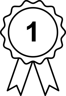 Kazanan Siyah ve Beyaz Logo Simgesi Markalaşma ve Tasarım için PNG Biçiminde