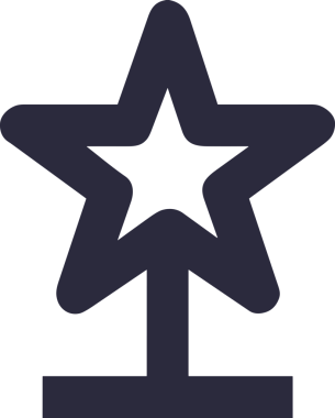 Kazanan Siyah ve Beyaz Logo Simgesi Markalaşma ve Tasarım için PNG Biçiminde