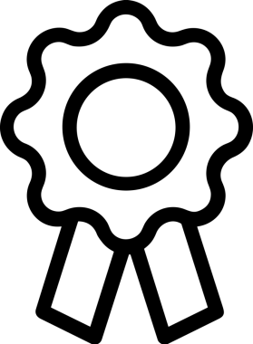 Kazanan Siyah ve Beyaz Logo Simgesi Markalaşma ve Tasarım için PNG Biçiminde