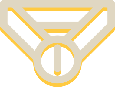 Kazanan Siyah ve Beyaz Logo Simgesi Markalaşma ve Tasarım için PNG Biçiminde