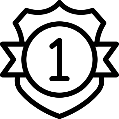 Kazanan Siyah ve Beyaz Logo Simgesi Markalaşma ve Tasarım için PNG Biçiminde