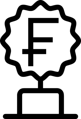 Kazanan Siyah ve Beyaz Logo Simgesi Markalaşma ve Tasarım için PNG Biçiminde
