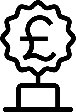Kazanan Siyah ve Beyaz Logo Simgesi Markalaşma ve Tasarım için PNG Biçiminde