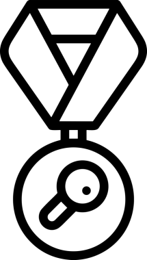 Kazanan Siyah ve Beyaz Logo Simgesi Markalaşma ve Tasarım için PNG Biçiminde