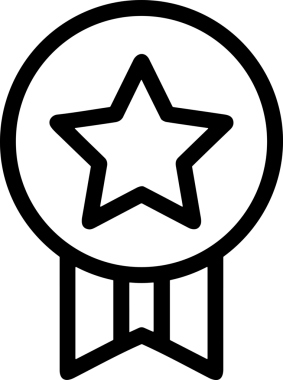 Kazanan Siyah ve Beyaz Logo Simgesi Markalaşma ve Tasarım için PNG Biçiminde