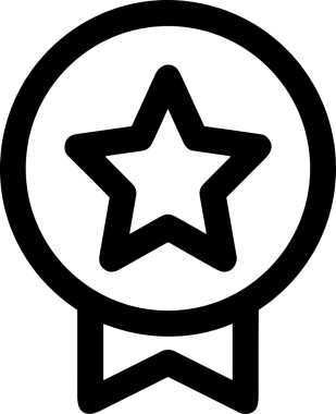 Kazanan Siyah ve Beyaz Logo Simgesi Markalaşma ve Tasarım için PNG Biçiminde