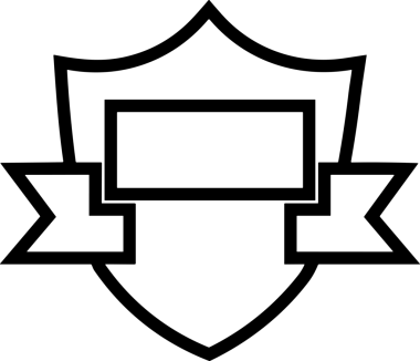 Kazanan Siyah ve Beyaz Logo Simgesi Markalaşma ve Tasarım için PNG Biçiminde
