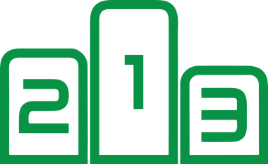 Kazanan Siyah ve Beyaz Logo Simgesi Markalaşma ve Tasarım için PNG Biçiminde