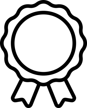 Kazanan Siyah ve Beyaz Logo Simgesi Markalaşma ve Tasarım için PNG Biçiminde