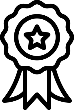 Kazanan Siyah ve Beyaz Logo Simgesi Markalaşma ve Tasarım için PNG Biçiminde