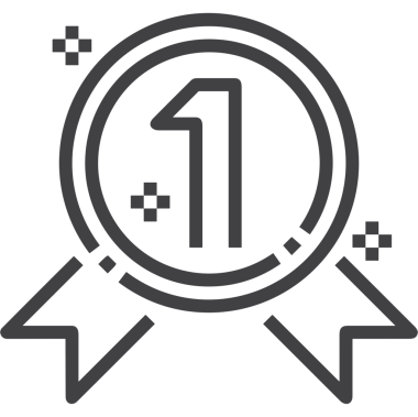 Kazanan Siyah ve Beyaz Logo Simgesi Markalaşma ve Tasarım için PNG Biçiminde