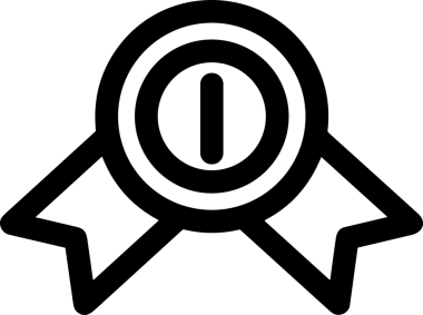 Kazanan Siyah ve Beyaz Logo Simgesi Markalaşma ve Tasarım için PNG Biçiminde