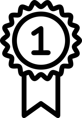 Kazanan Siyah ve Beyaz Logo Simgesi Markalaşma ve Tasarım için PNG Biçiminde