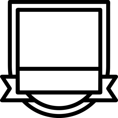 Kazanan Siyah ve Beyaz Logo Simgesi Markalaşma ve Tasarım için PNG Biçiminde