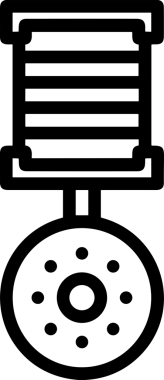 Kazanan Siyah ve Beyaz Logo Simgesi Markalaşma ve Tasarım için PNG Biçiminde