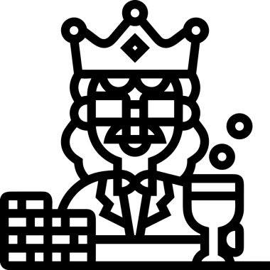 Kazanan Siyah ve Beyaz Logo Simgesi Markalaşma ve Tasarım için PNG Biçiminde