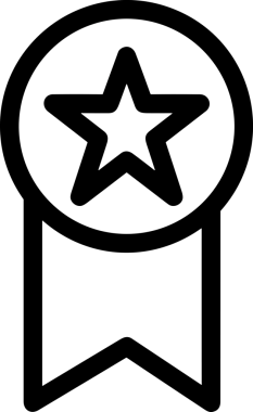 Kazanan Siyah ve Beyaz Logo Simgesi Markalaşma ve Tasarım için PNG Biçiminde