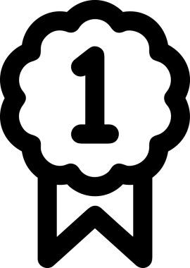 Kazanan Siyah ve Beyaz Logo Simgesi Markalaşma ve Tasarım için PNG Biçiminde