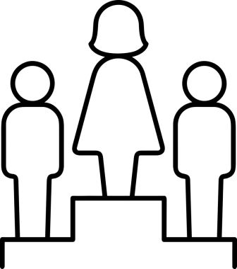 Kazanan Siyah ve Beyaz Logo Simgesi Markalaşma ve Tasarım için PNG Biçiminde