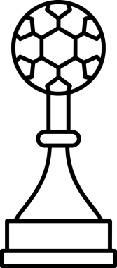 Kazanan Siyah ve Beyaz Logo Simgesi Markalaşma ve Tasarım için PNG Biçiminde