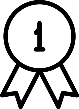 Kazanan Siyah ve Beyaz Logo Simgesi Markalaşma ve Tasarım için PNG Biçiminde