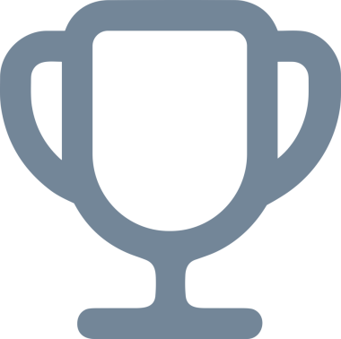 Kazanan Siyah ve Beyaz Logo Simgesi Markalaşma ve Tasarım için PNG Biçiminde