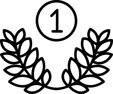 Kazanan Siyah ve Beyaz Logo Simgesi Markalaşma ve Tasarım için PNG Biçiminde