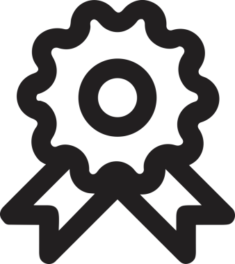 Kazanan Siyah ve Beyaz Logo Simgesi Markalaşma ve Tasarım için PNG Biçiminde