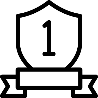 Kazanan Siyah ve Beyaz Logo Simgesi Markalaşma ve Tasarım için PNG Biçiminde