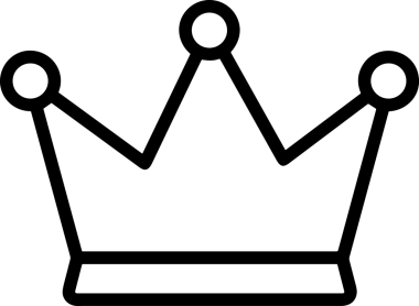 Kazanan Siyah ve Beyaz Logo Simgesi Markalaşma ve Tasarım için PNG Biçiminde