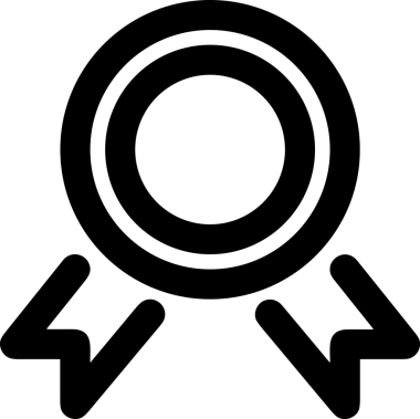 Kazanan Siyah ve Beyaz Logo Simgesi Markalaşma ve Tasarım için PNG Biçiminde