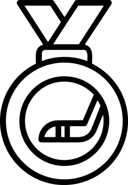 Kazanan Siyah ve Beyaz Logo Simgesi Markalaşma ve Tasarım için PNG Biçiminde