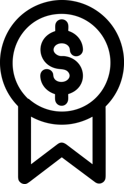 Kazanan Siyah ve Beyaz Logo Simgesi Markalaşma ve Tasarım için PNG Biçiminde