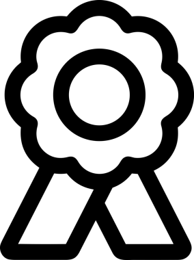 Kazanan Siyah ve Beyaz Logo Simgesi Markalaşma ve Tasarım için PNG Biçiminde