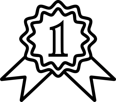 Kazanan Siyah ve Beyaz Logo Simgesi Markalaşma ve Tasarım için PNG Biçiminde