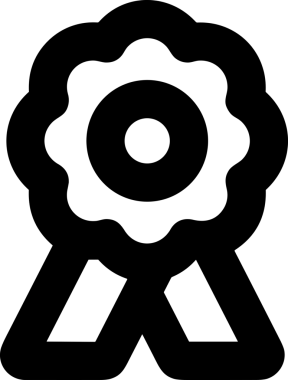 Kazanan Siyah ve Beyaz Logo Simgesi Markalaşma ve Tasarım için PNG Biçiminde