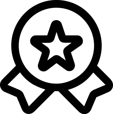 Kazanan Siyah ve Beyaz Logo Simgesi Markalaşma ve Tasarım için PNG Biçiminde