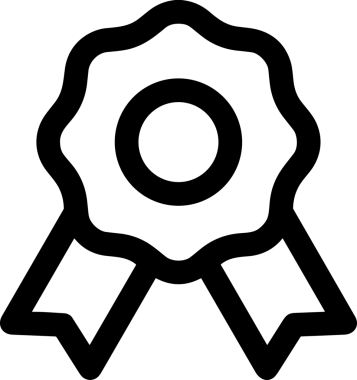 Kazanan Siyah ve Beyaz Logo Simgesi Markalaşma ve Tasarım için PNG Biçiminde