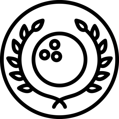 Kazanan Siyah ve Beyaz Logo Simgesi Markalaşma ve Tasarım için PNG Biçiminde