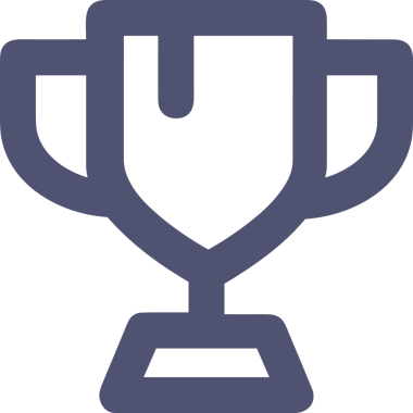 Kazanan Siyah ve Beyaz Logo Simgesi Markalaşma ve Tasarım için PNG Biçiminde