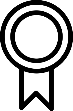 Kazanan Siyah ve Beyaz Logo Simgesi Markalaşma ve Tasarım için PNG Biçiminde